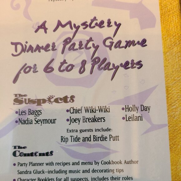 MURDER MYSTERY DINNER PARTY LETHAL BOARD GAME BY UNIVERSITY GAMES VTG 2003 - Picture 7 of 9